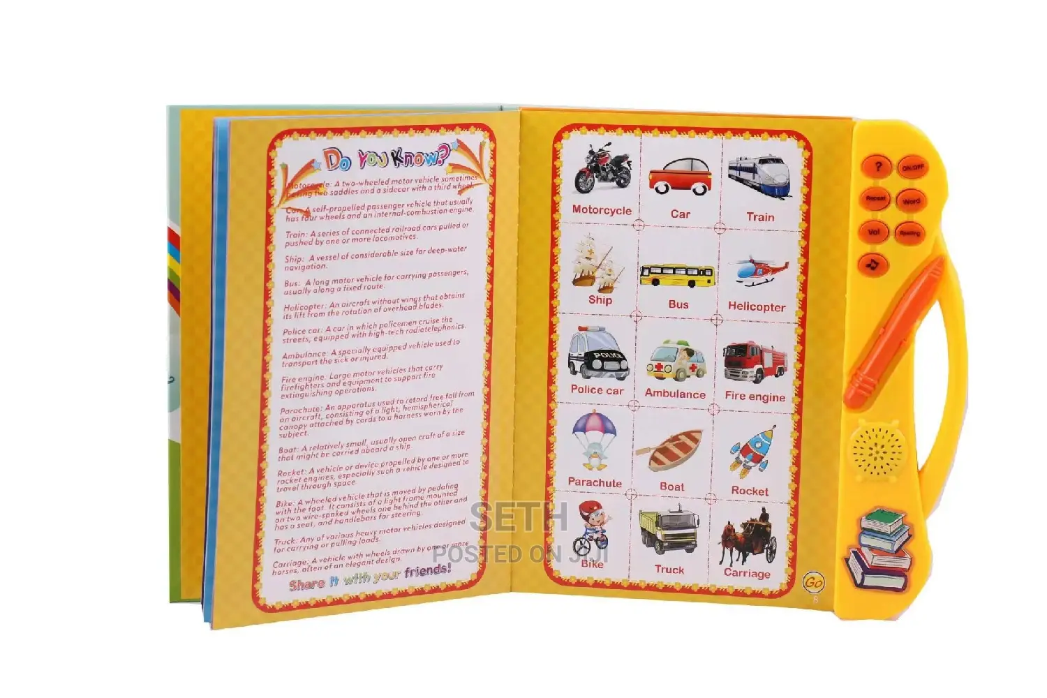 Children Kids My English Talking Book