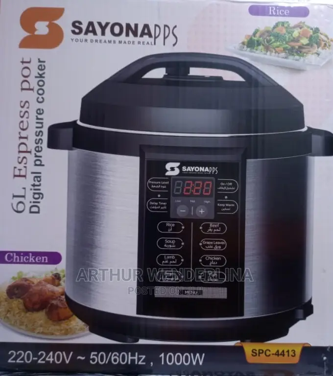 Sayona Spc100 - Electric Pressure Cooker
