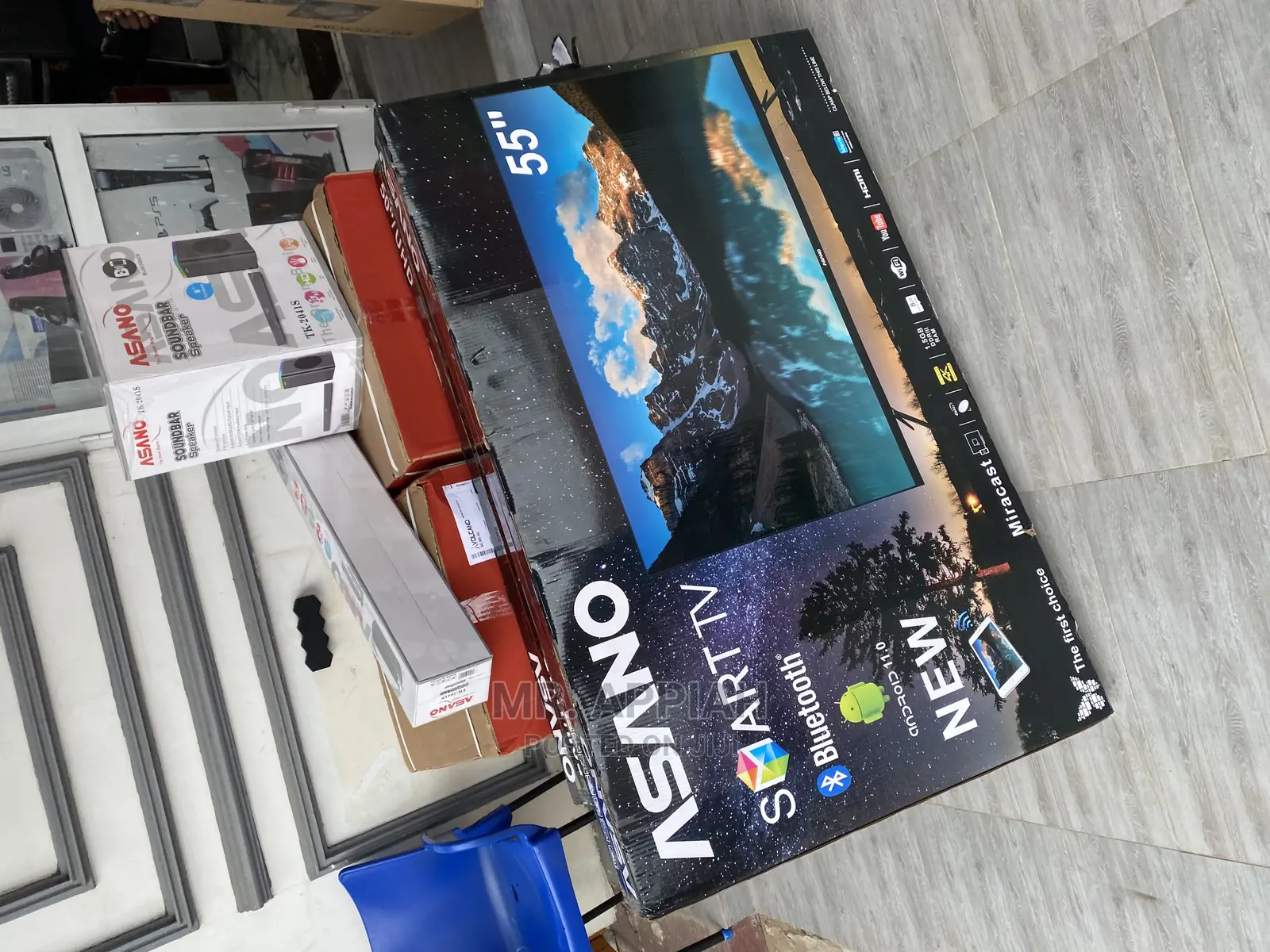 New Asano 55 Uhd Smart Wireless Wifi Bluetooth Tv(Black)