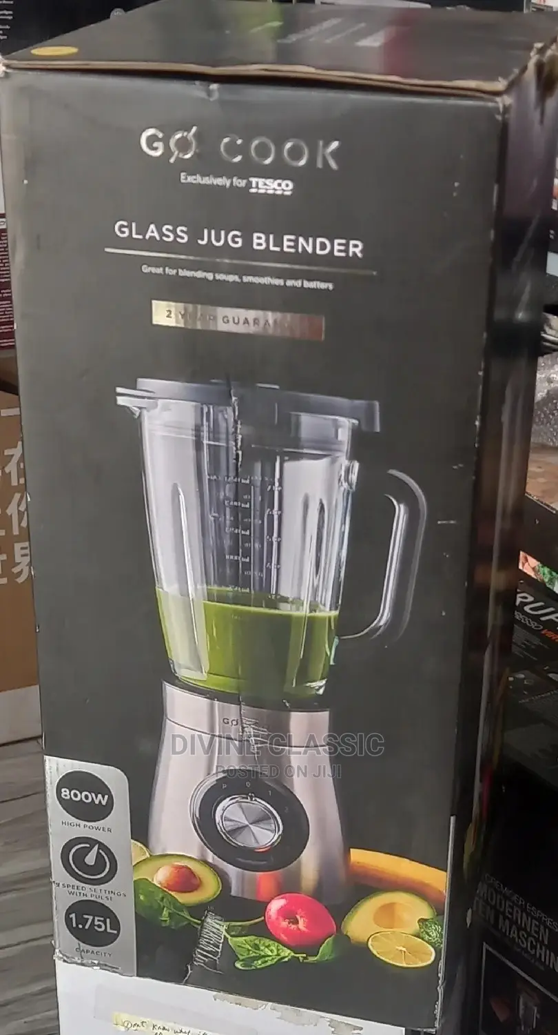 5speed Levels Tesco Go Cook Glass Jug Blender(1.75lit)