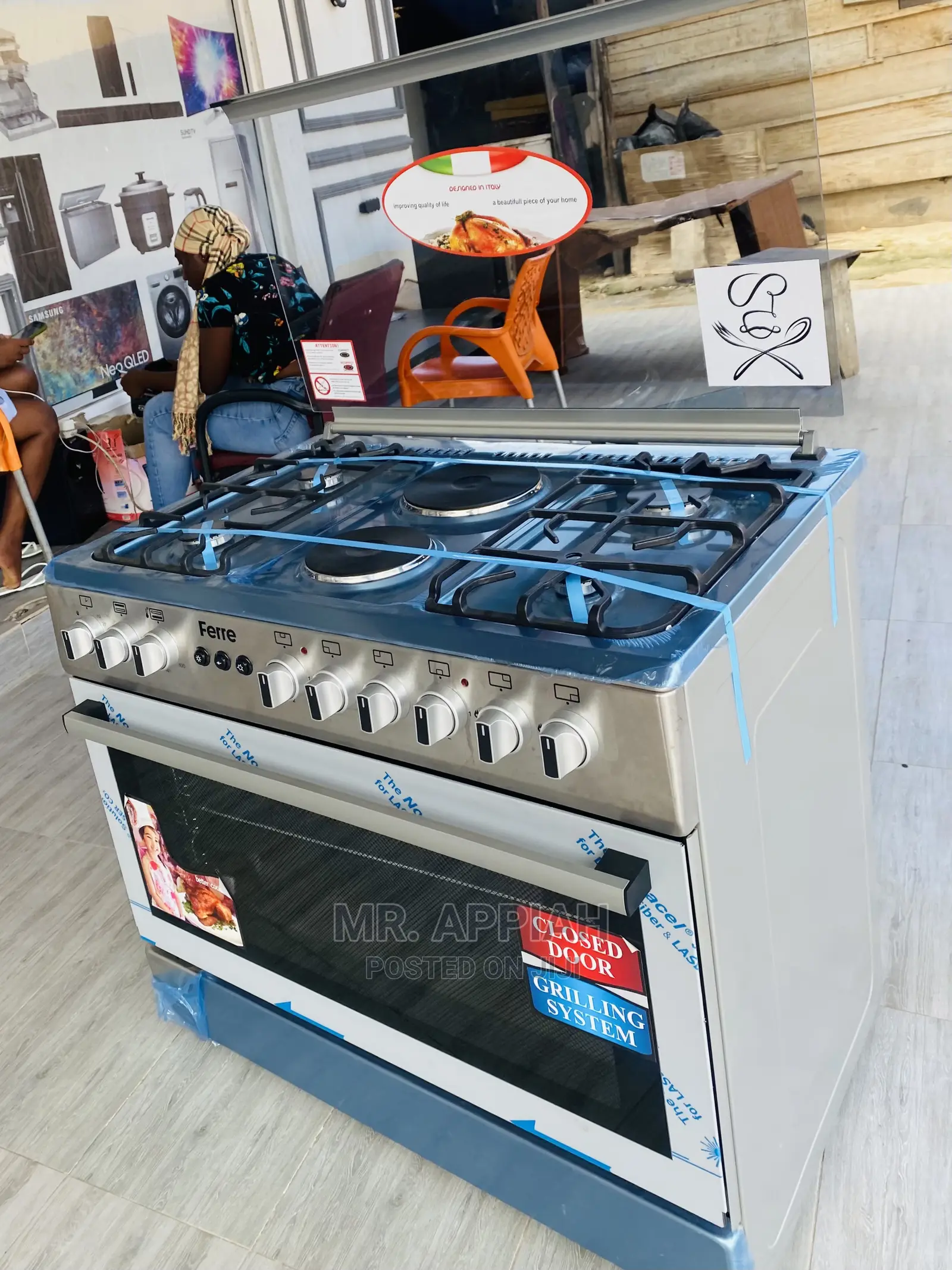Brand New Ferre 4 Gas Burner 2 Electric  Hot Plate(60*90)