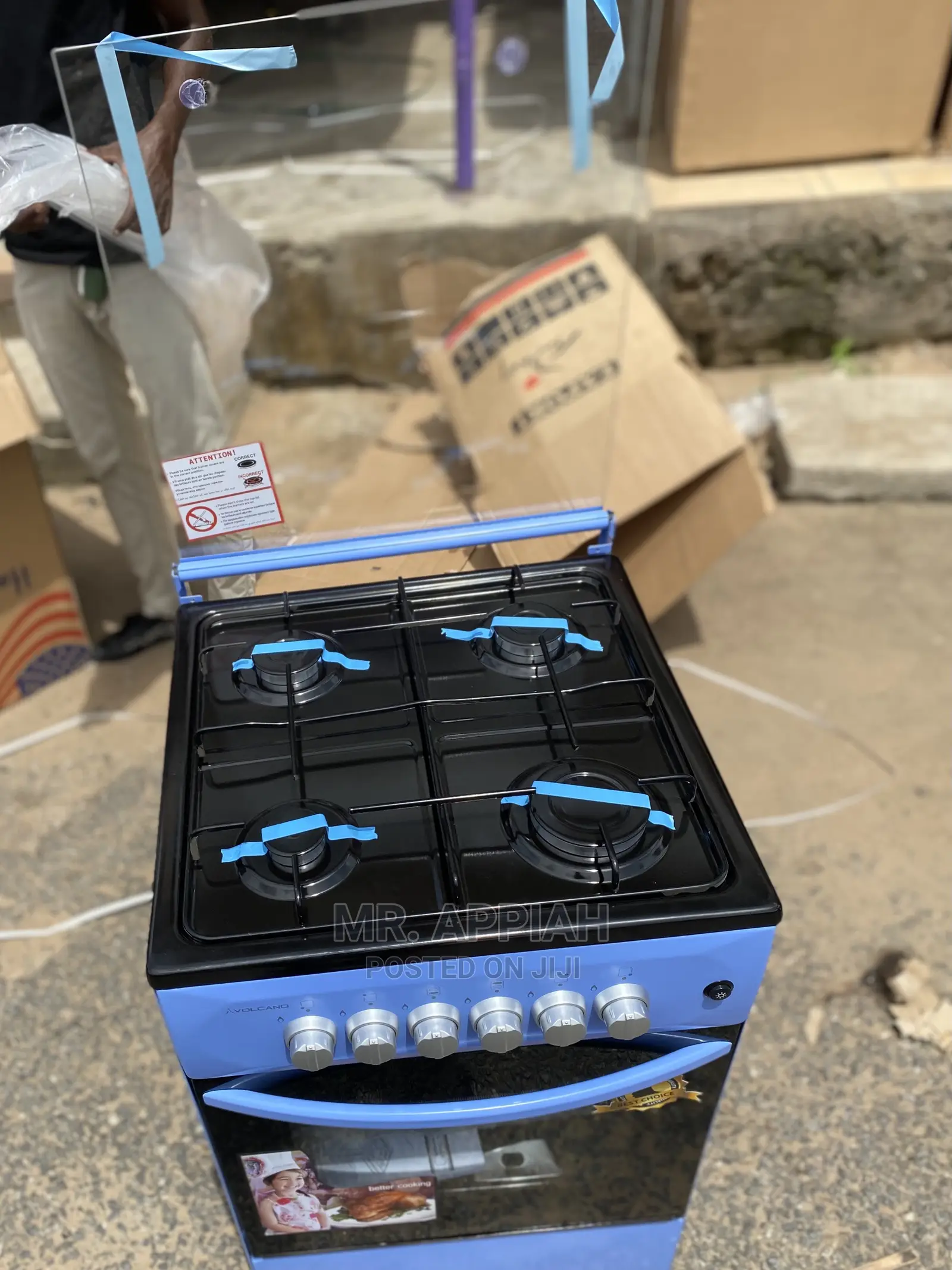 Nicely Designed Volcano 50x50cm Cooker(4 Gas)