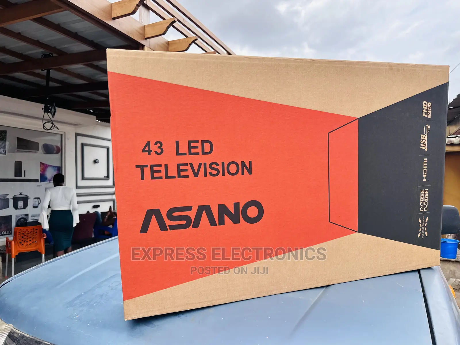 Satellite Decoder Inbuilt Asano 43” FHD Tv