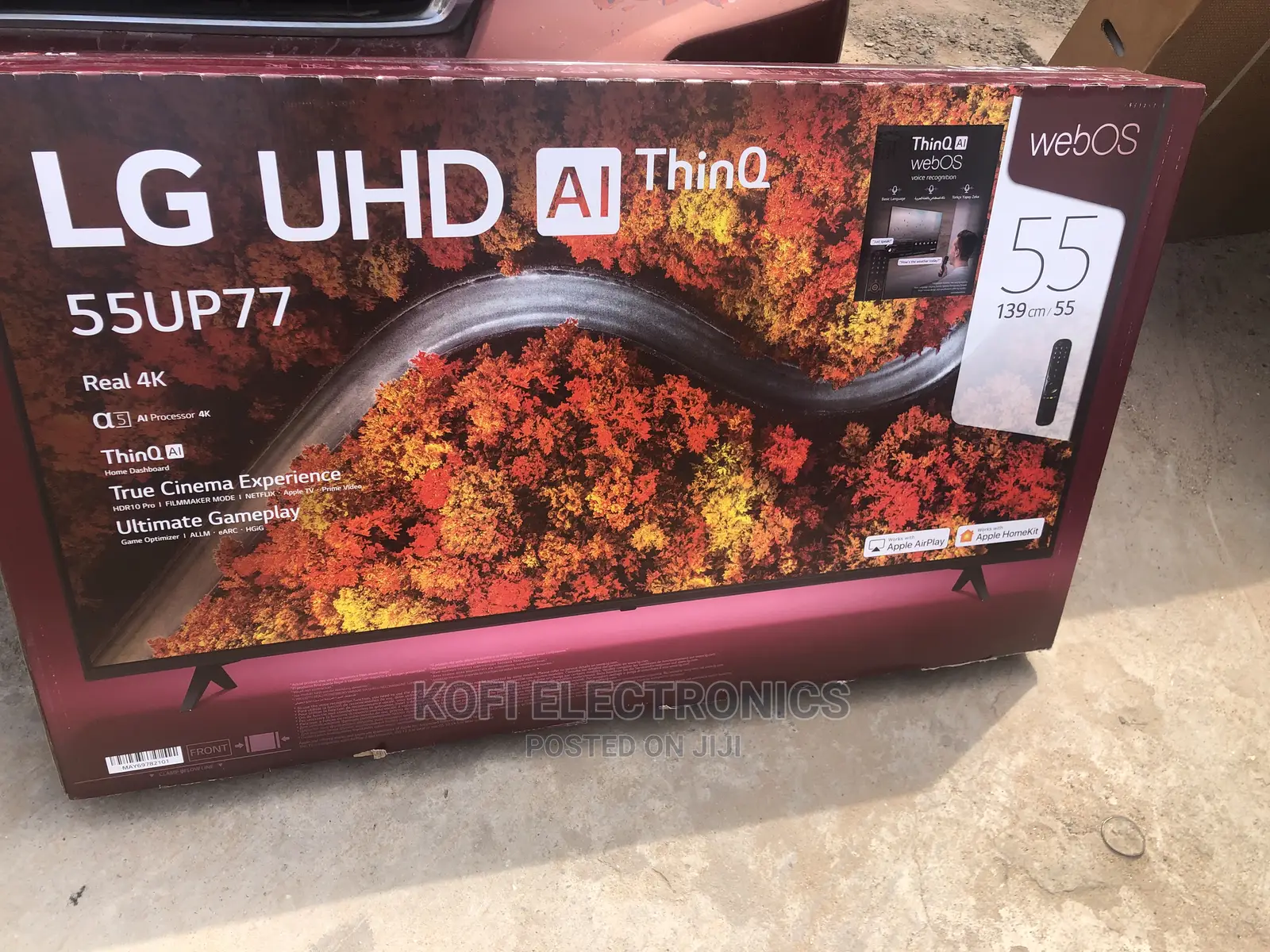Ai Thinq LG 55"Inch Uhd LED Smart Wifi Sat HDR Black TV