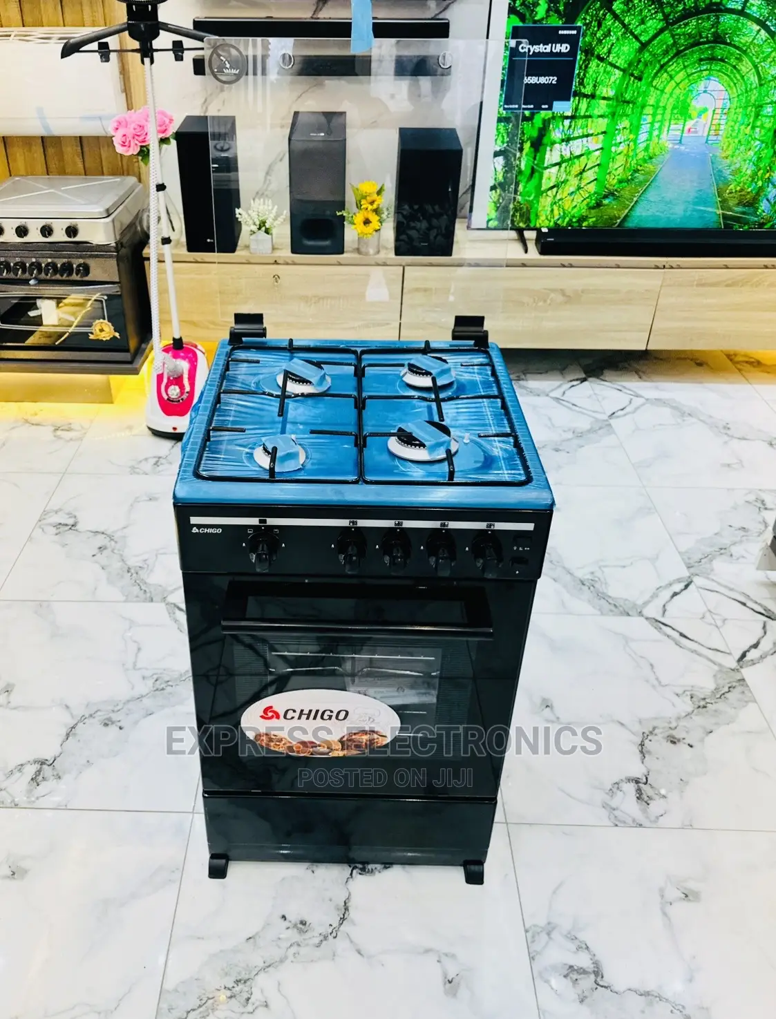 Home of Quality Chigo Gas Cooker Oven Black 4burner