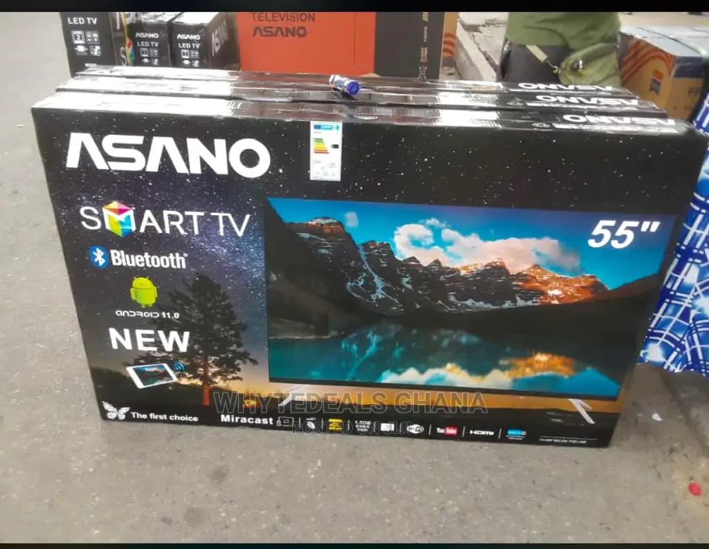 UHD 55" Smart Asano Android NETFLIX Bluetooth 2023 LED TV