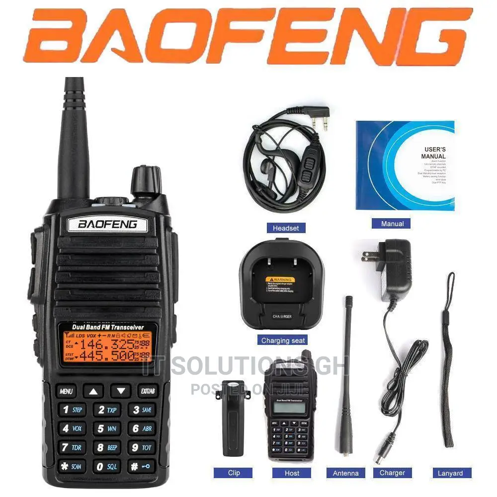 BAOFENG UV-82 Plus 8W Portable Two Way Amateur CB Ham Radio+