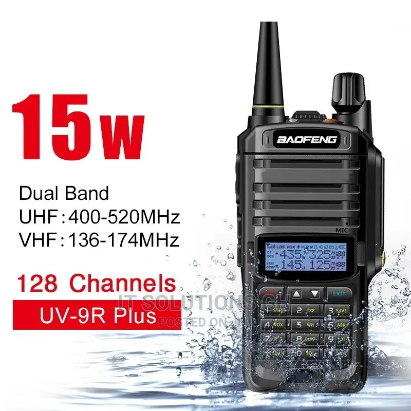 Baofeng UV-9R Plus IP67 Waterproof UHF/VHF Walkie Talkie 8W