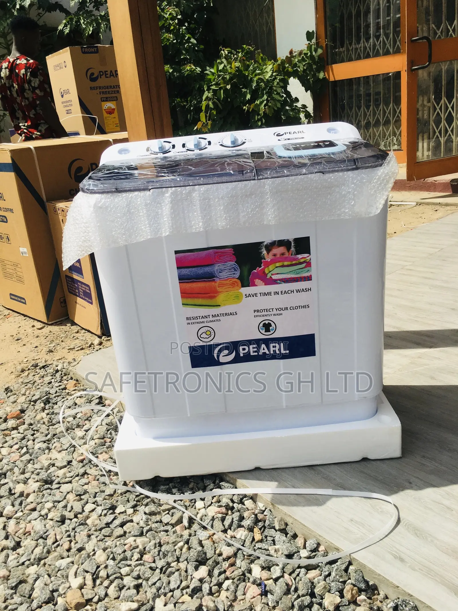 Topload + Spin Dry Washingmachine Pearl 7kg Twintub