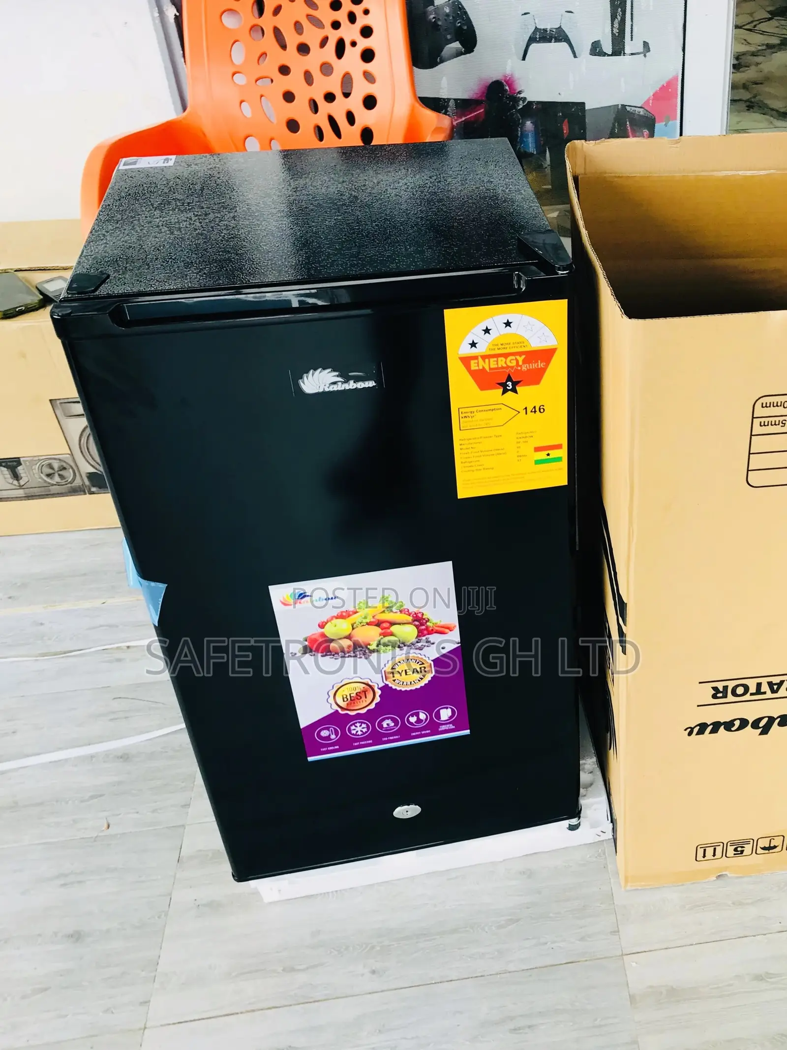 93 Liters Singledoor Rainbow Tabletop Topfreezer Fridge