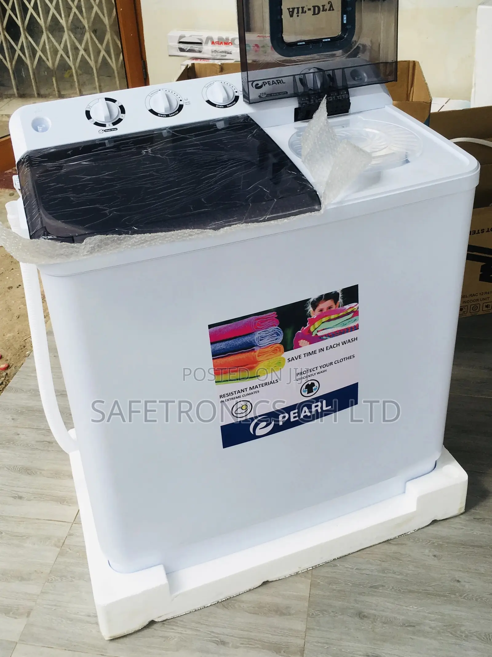 Get Good Washingmachine 12kg Pearl Semiautomatic Topload