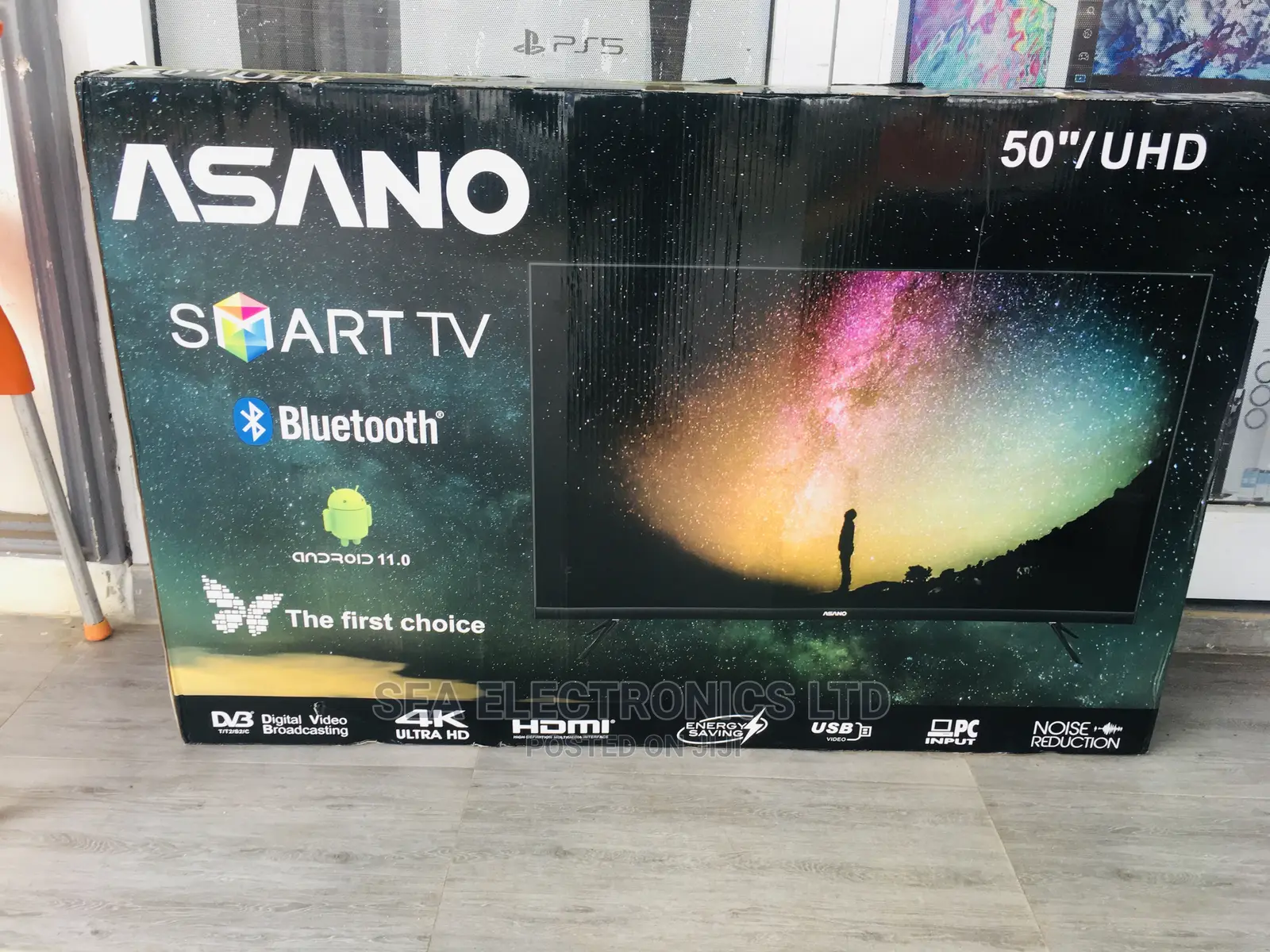 Asano 50” Inches Bluetooth Uhd Android Smart Tv