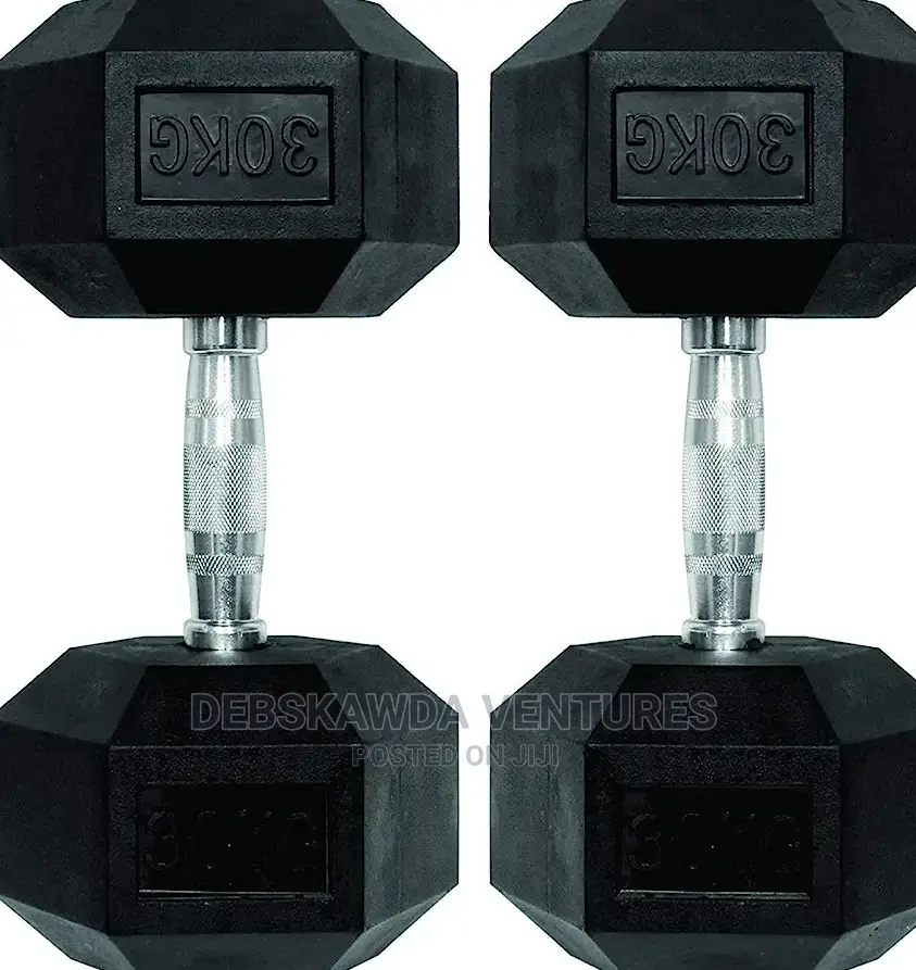 60kg Hex Dumbbells