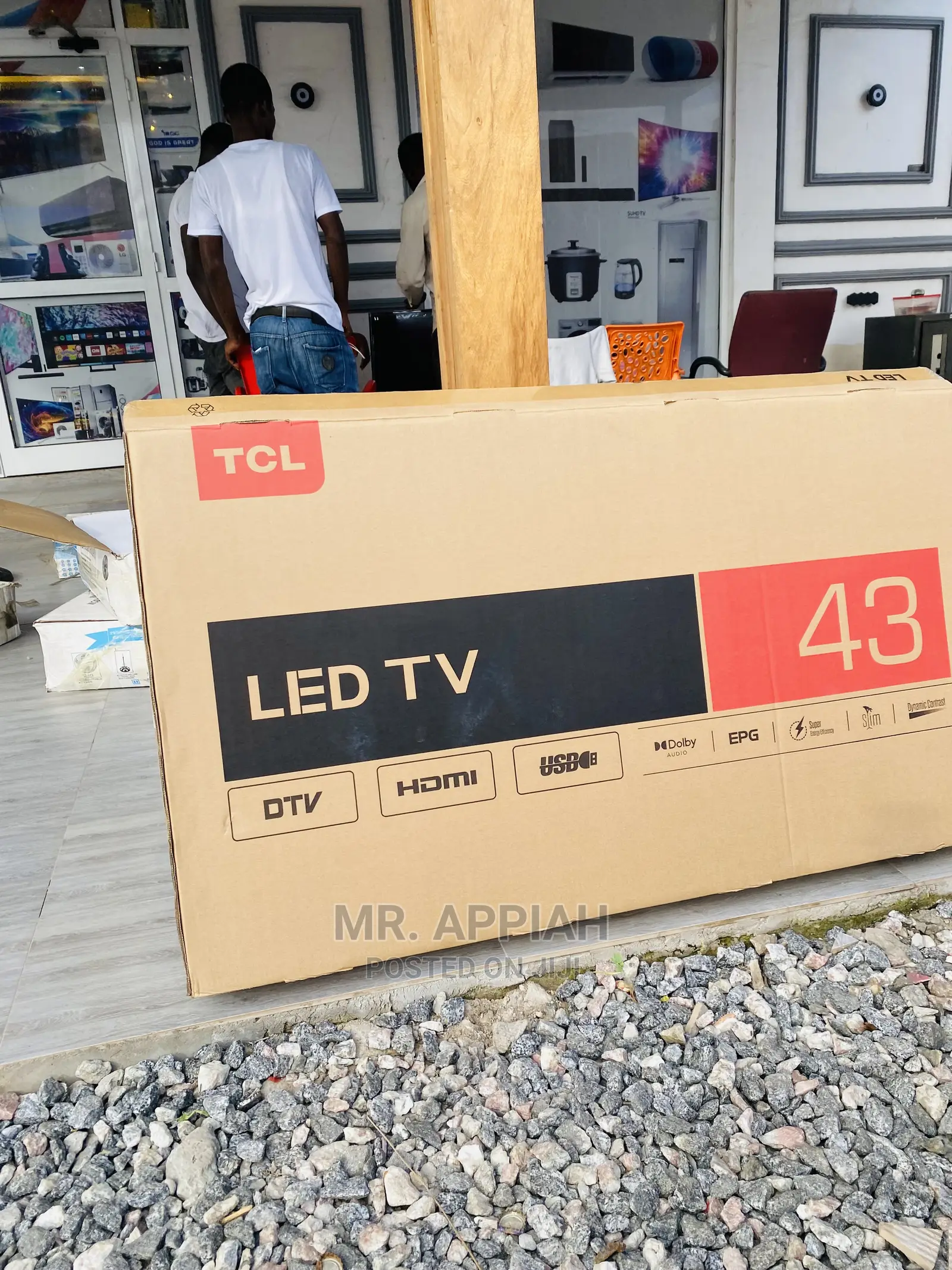 Durable Affordable TCL 43 Inch 43D3200 HD LED Tv(Black).