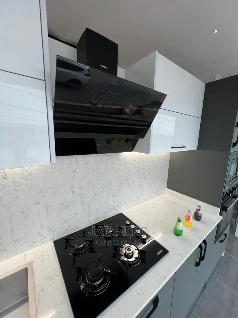 Gas Hob 4 Burners and Extractor Filters 60cm New Black