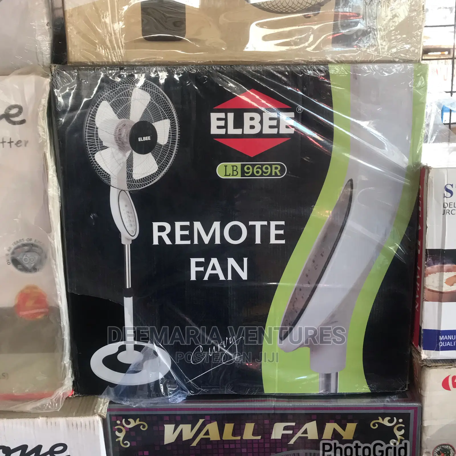 Elbee 16 Inches Standing Remote Fan With Curvy Design