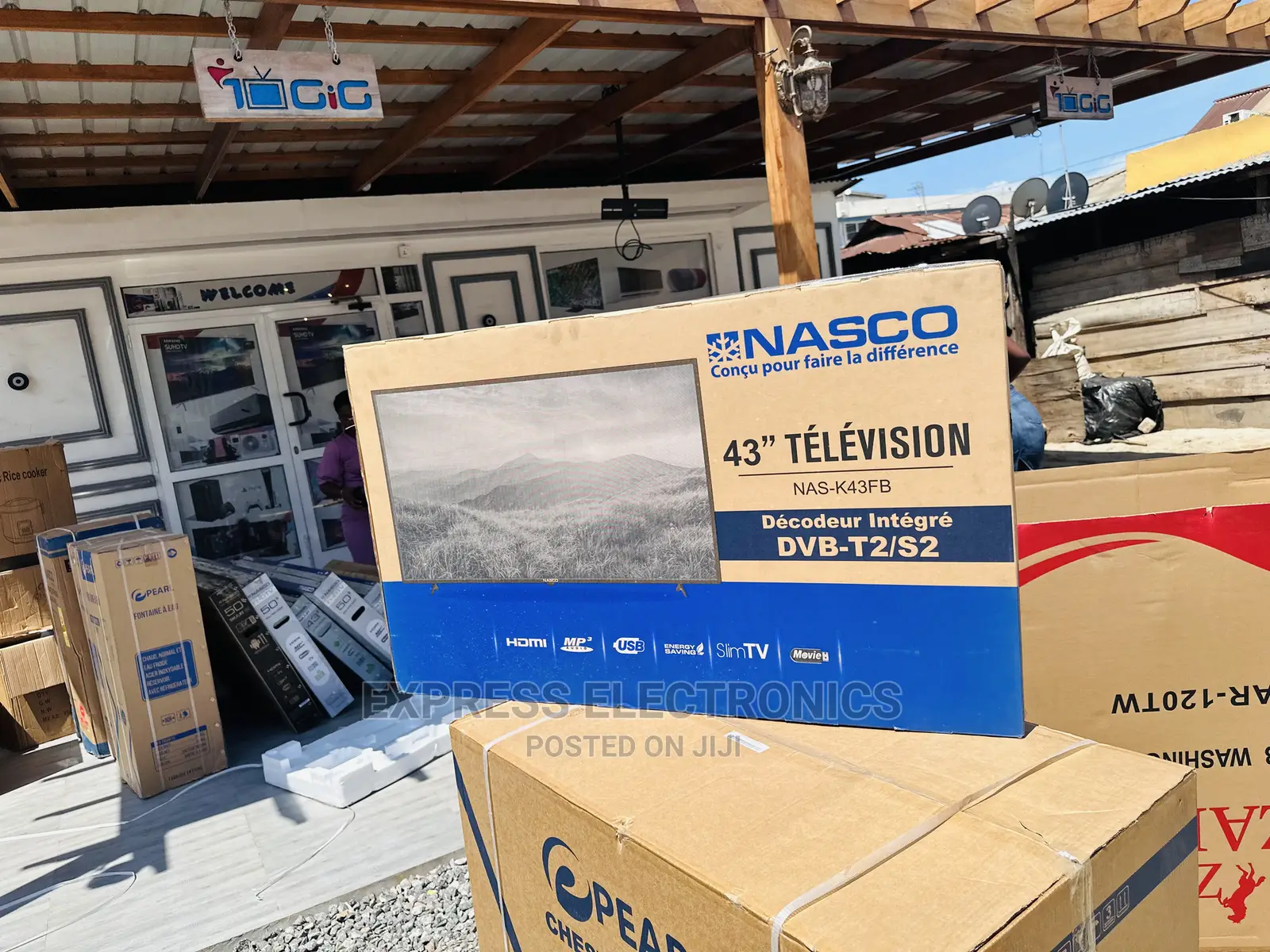 Integrated Decoder Sleek Nasco 43”FHD Satellite Digital