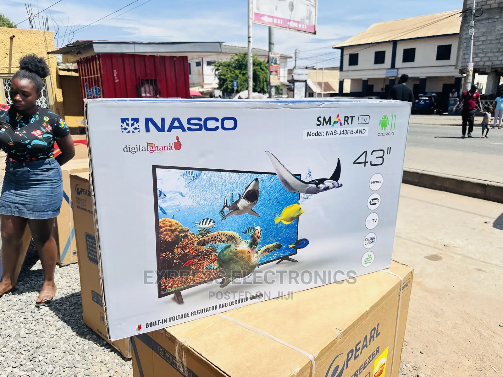 USB Port Slerk Nasco Smart 43”FHD Android Satellite