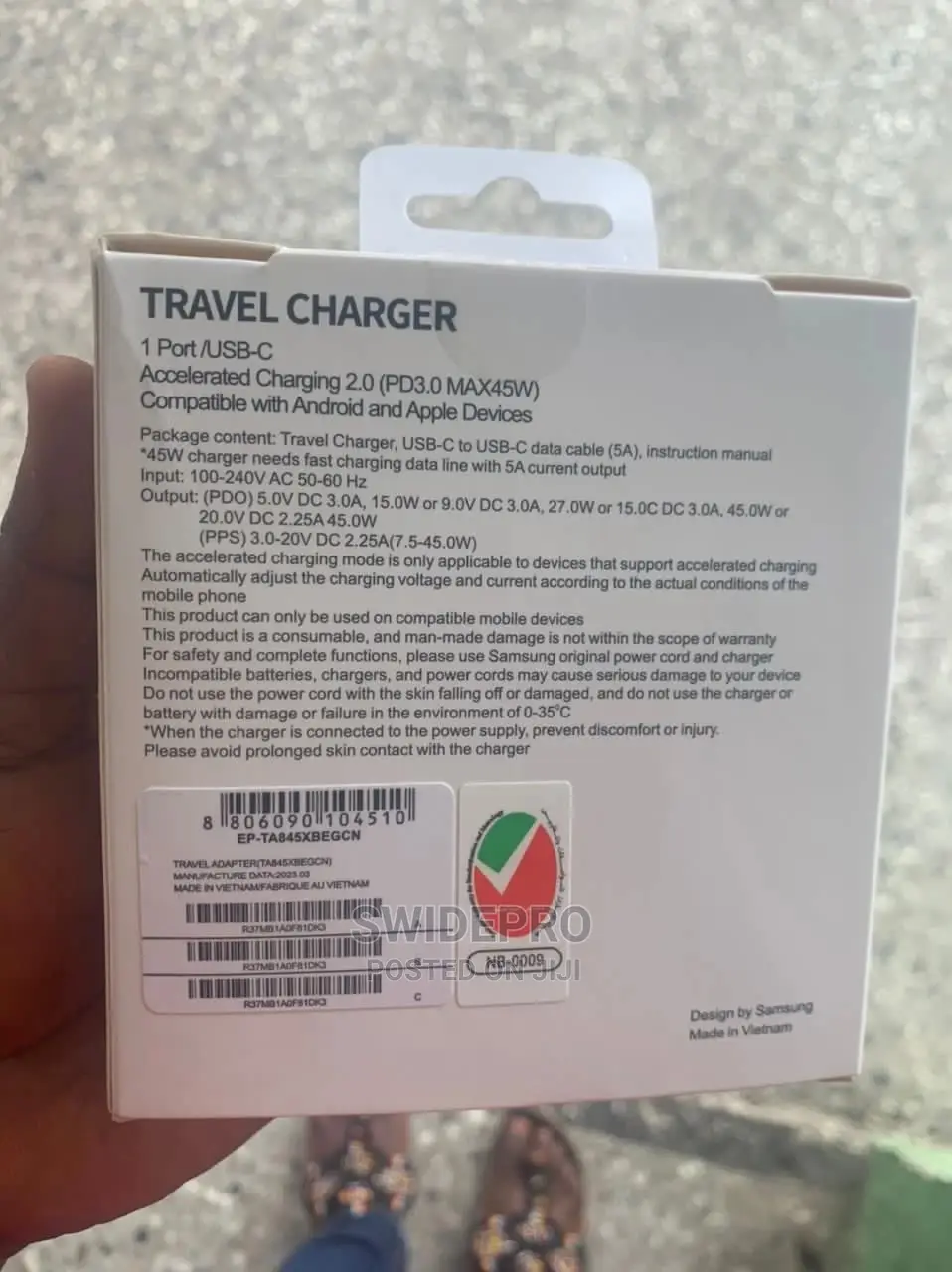 Samsung Galaxy Type-C Fast Charger 45W