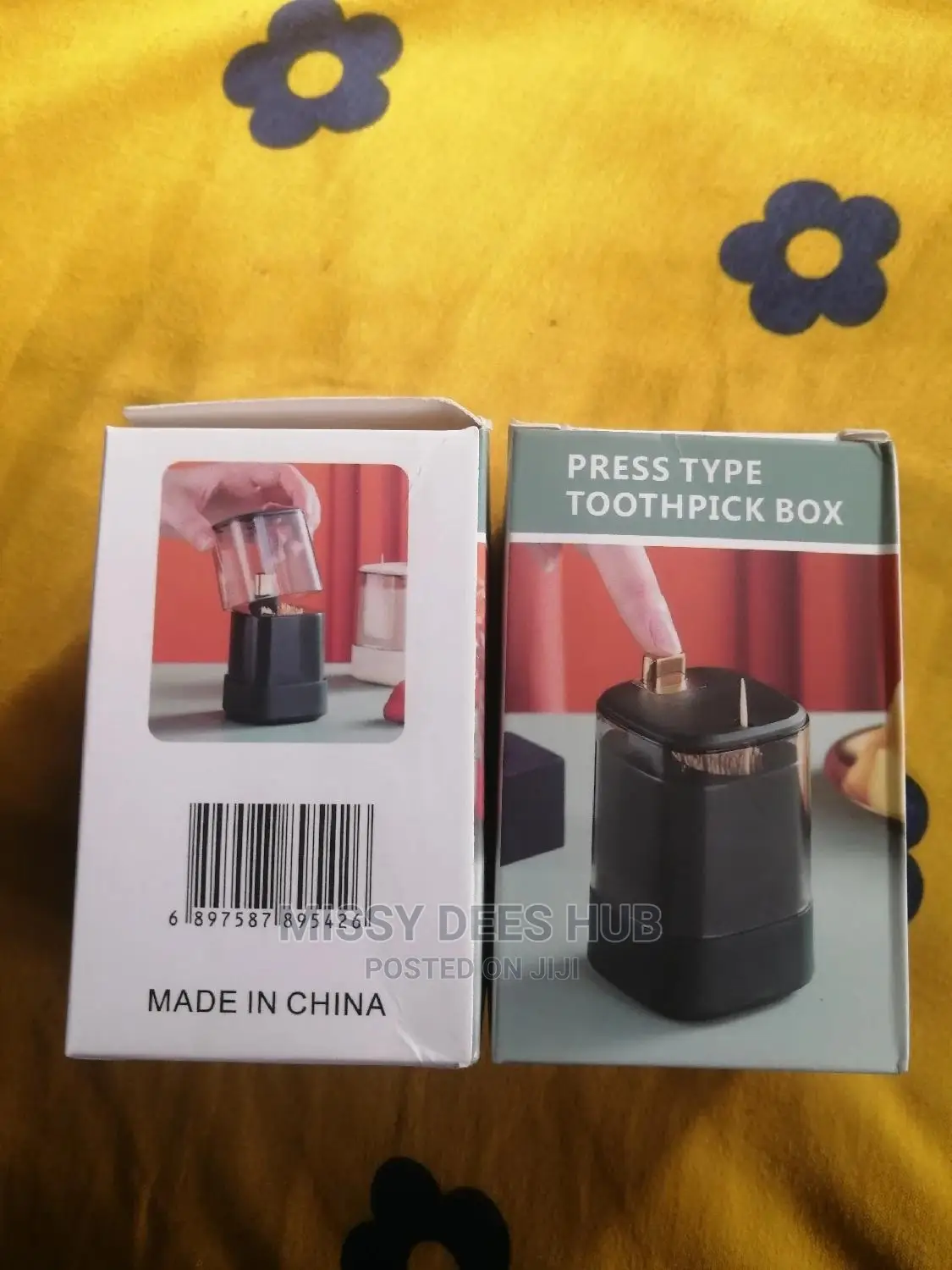 Press-to-Release Toothpick Dispenser