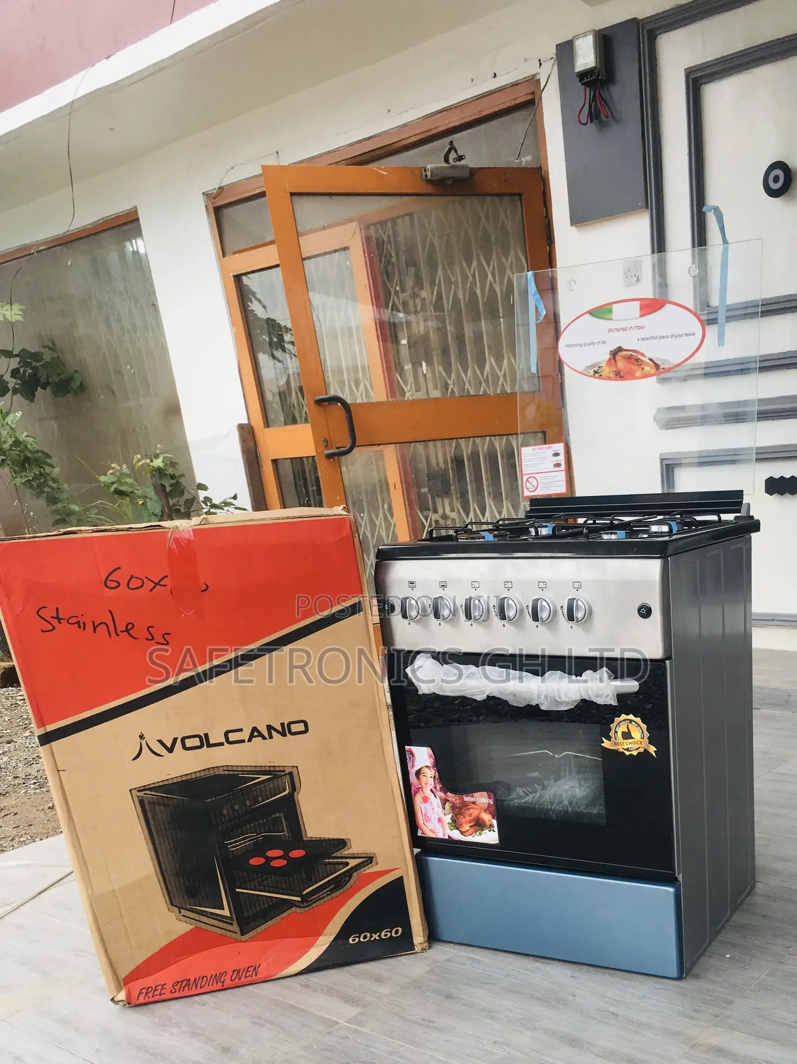 Best Deal on 4 Gas Cooker 60x60 Volcano Smart Oven Grill