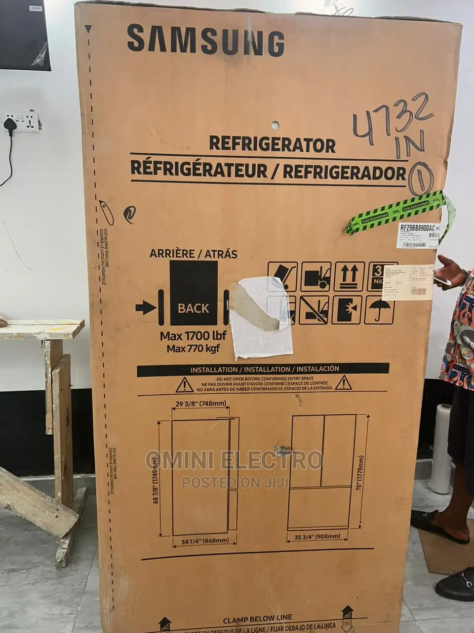 Brand New Samsung Side by Side Refrigerator With Smart S