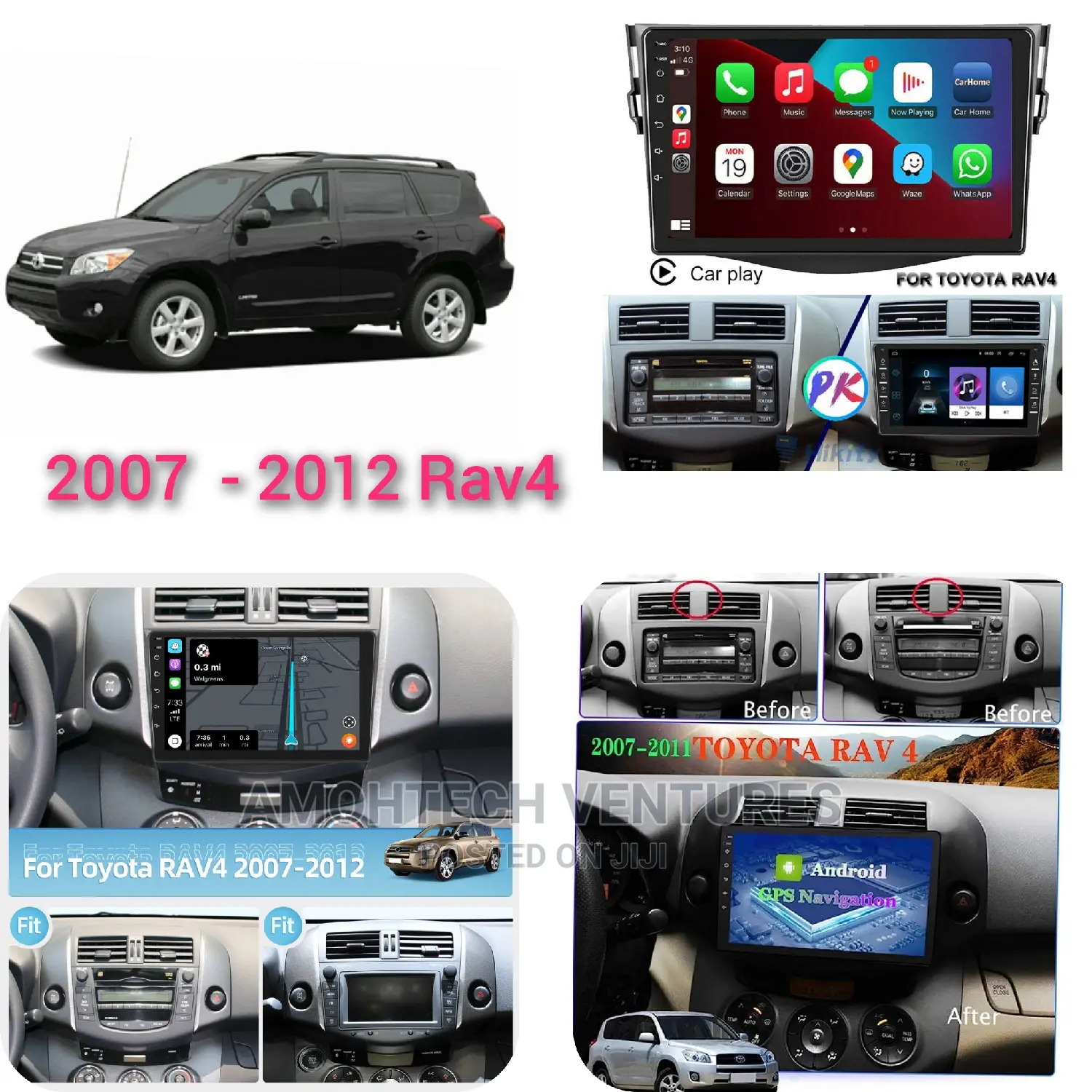 Toyota Rav4 Android Screen \Radio 2007-2012