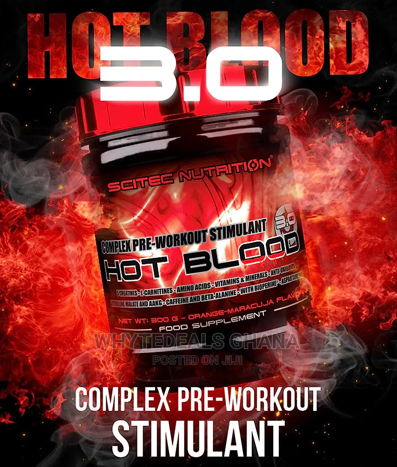 Scitec Nutrition Hot Blood PRE-WORKOUT ENERGY, STRENGTH