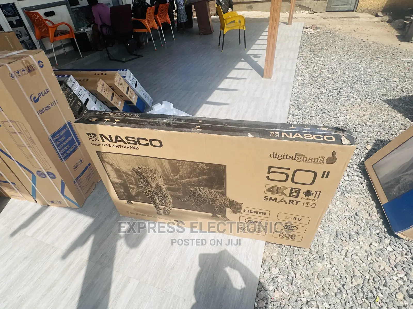 Cool  Price FHD Smart Satellites Nasco 50” Tv 