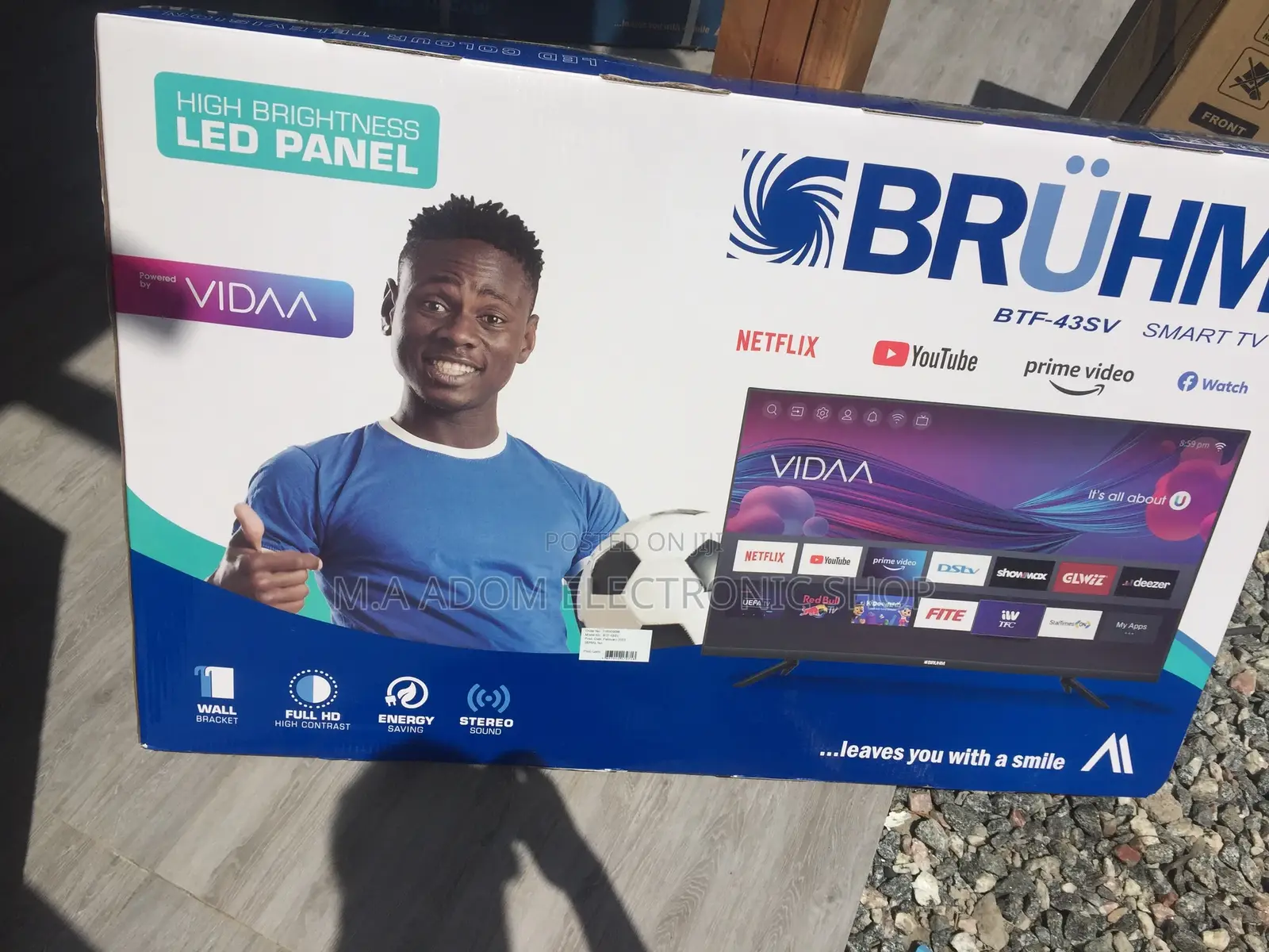 Affordable Bruhm 43′′ FULL HD Smart LED TV [ BTF-43SV]