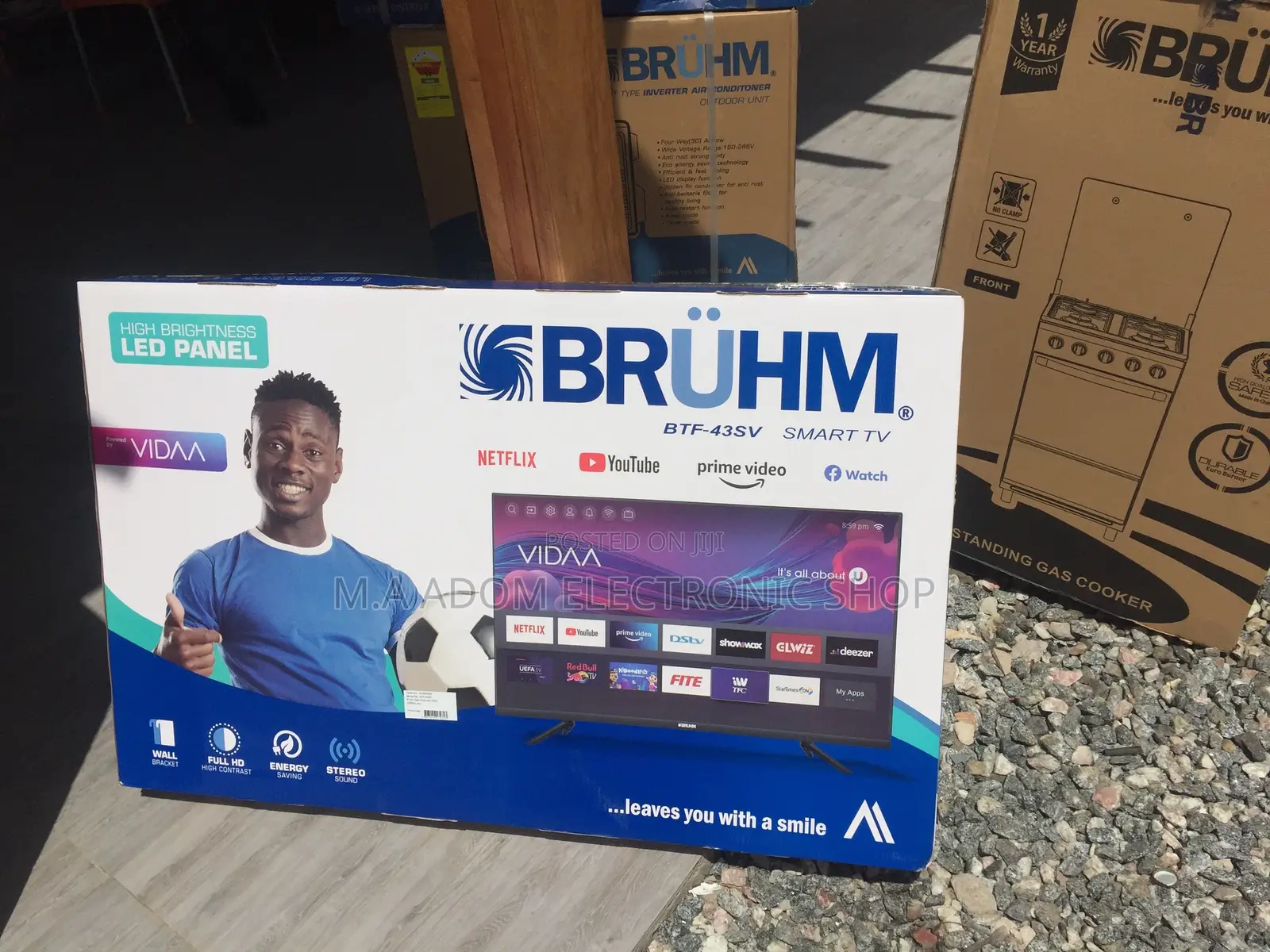 Affordable Bruhm 43′′ FULL HD Smart LED TV [ BTF-43SV]
