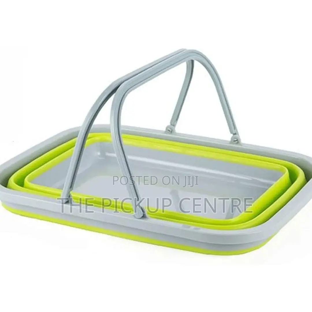 Collapsible Foldable Basket With Carry Handles
