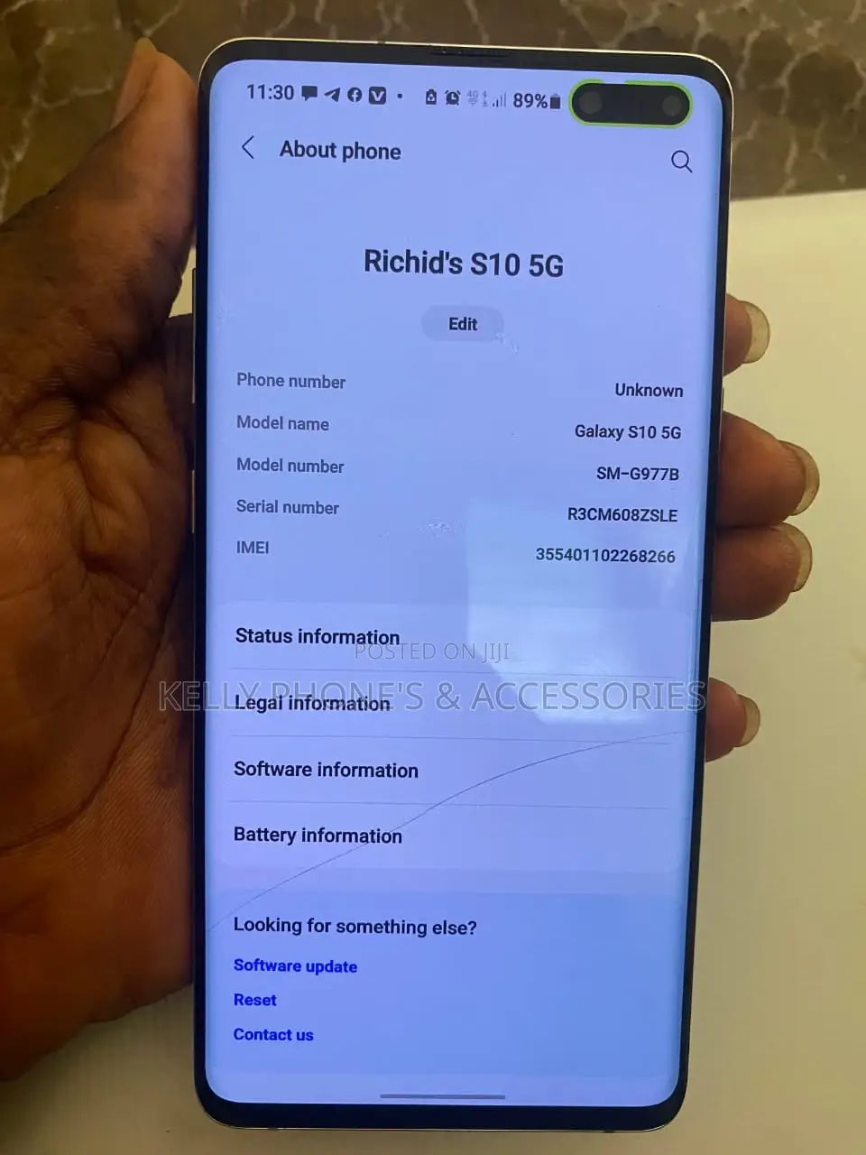Samsung Galaxy S10 5G 256 GB Silver