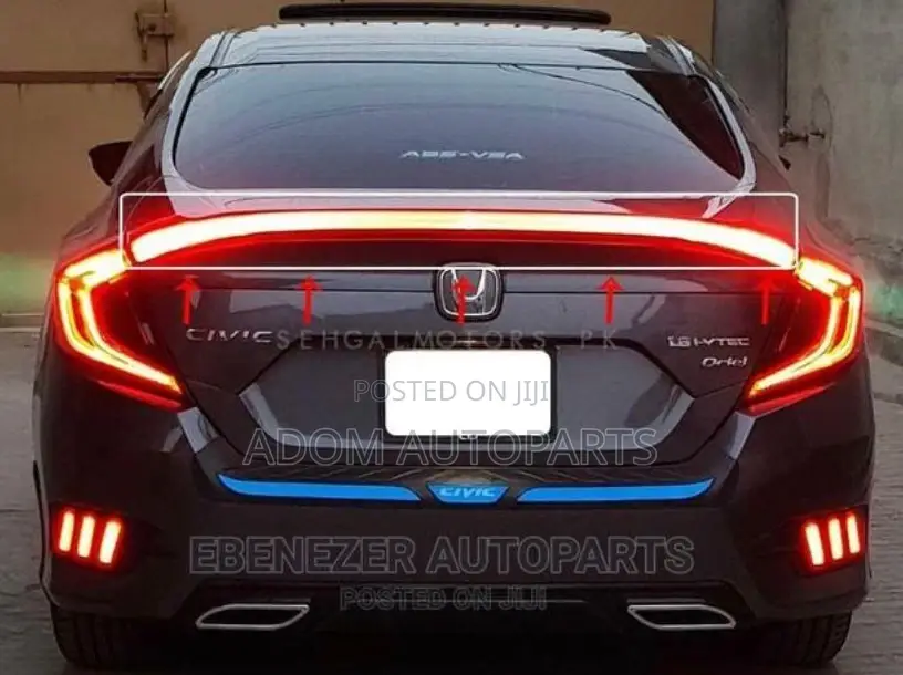 Honda Civic Led Boot Spoiler Light Reflector 2016 2017 2018 2019 2020