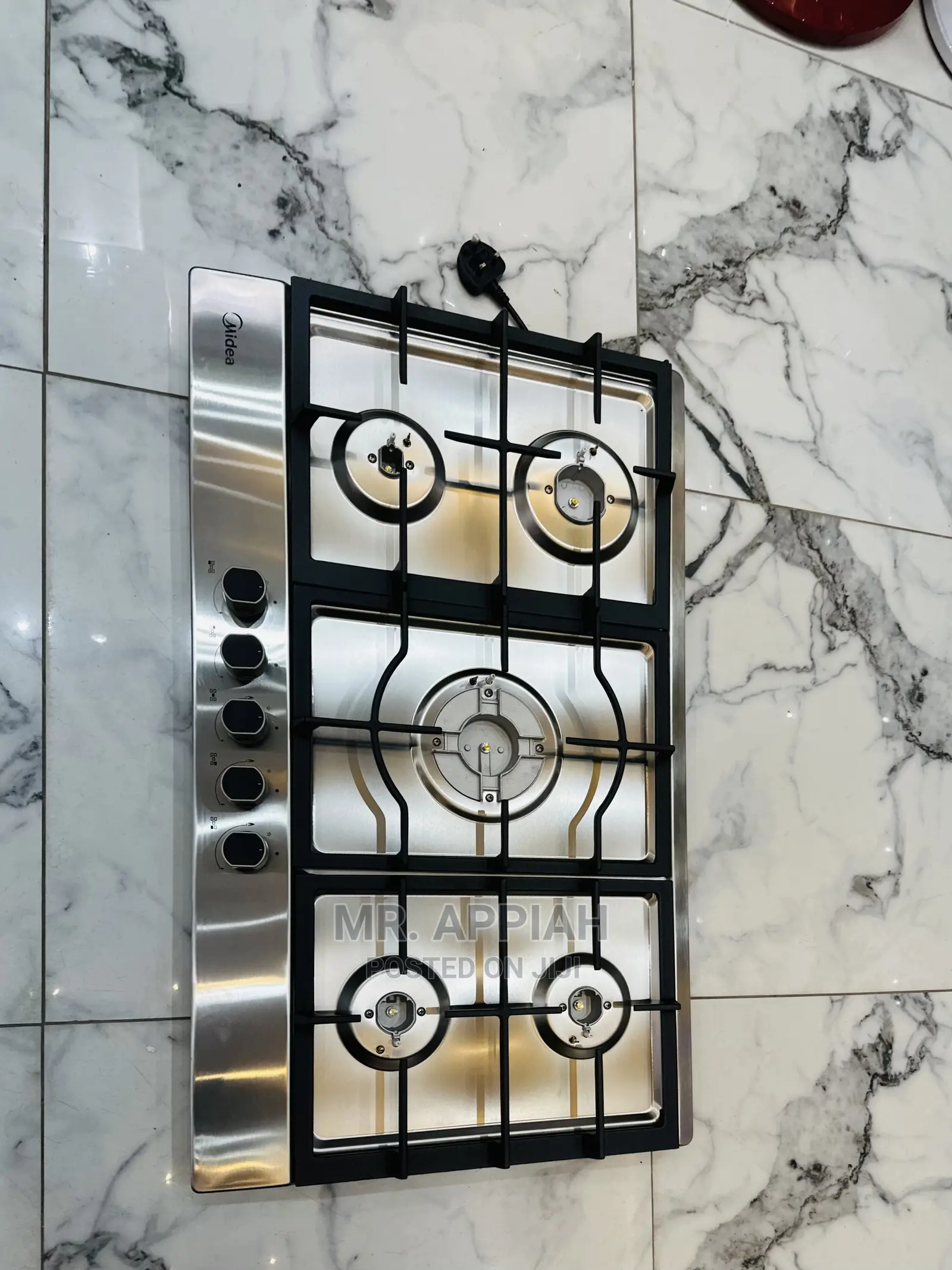 Energy and Cost Saving 5 Gas Hob 75G50ME (Midea)75cm,Gray.