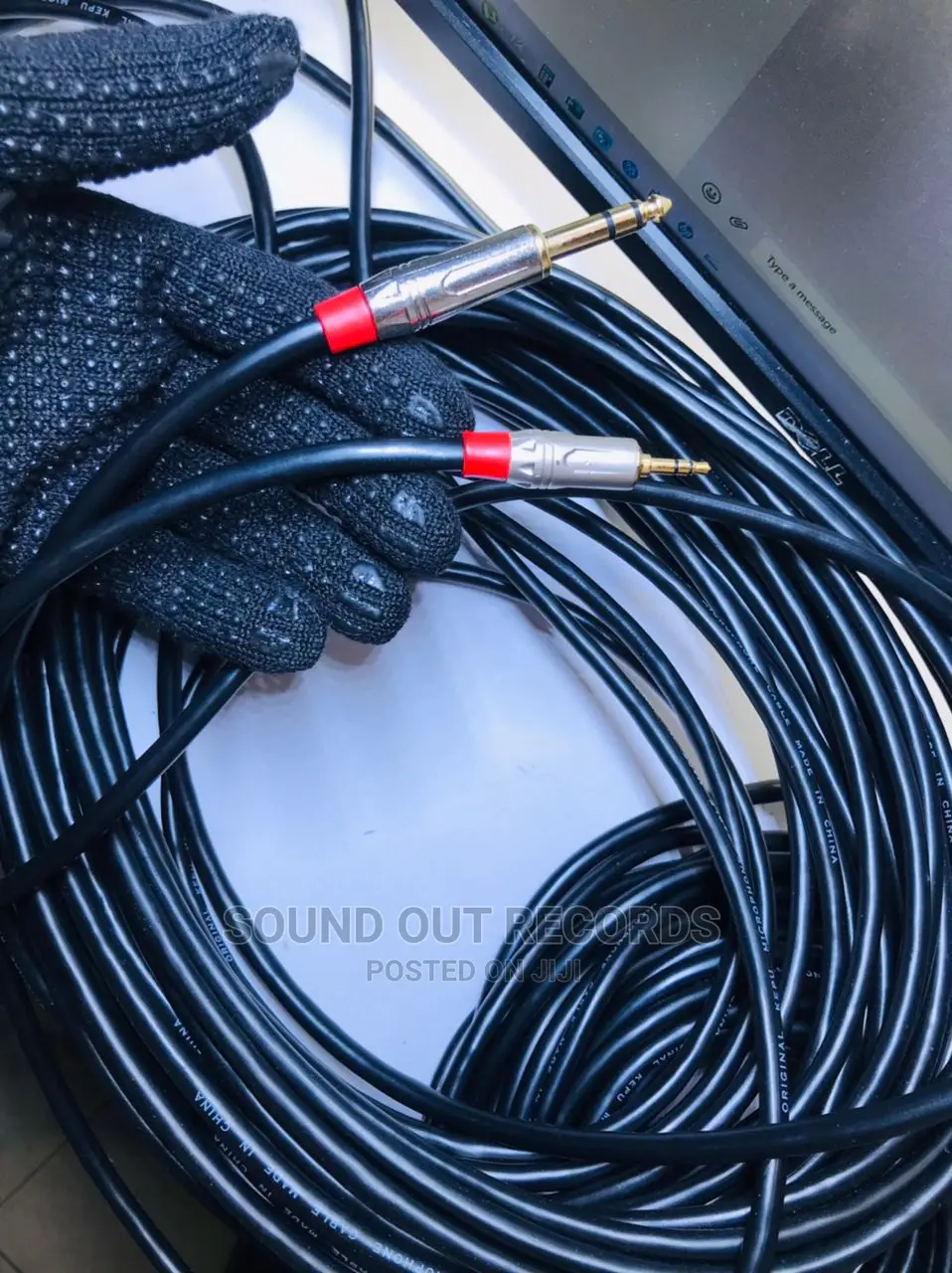Durable Thick Cables 3.5mm Jack to 6.5mm Jack TRS Cables