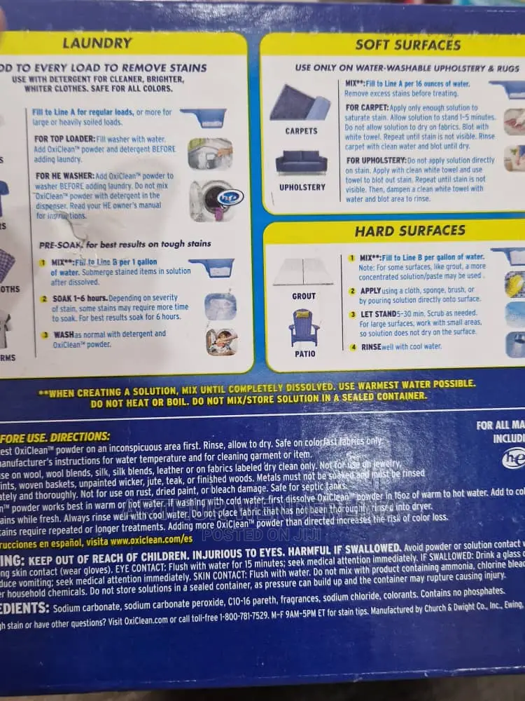 Oxiclean Versatile Stain Remover Powder