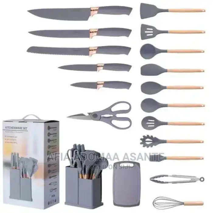 19 Pieces Silicon Spoon Set