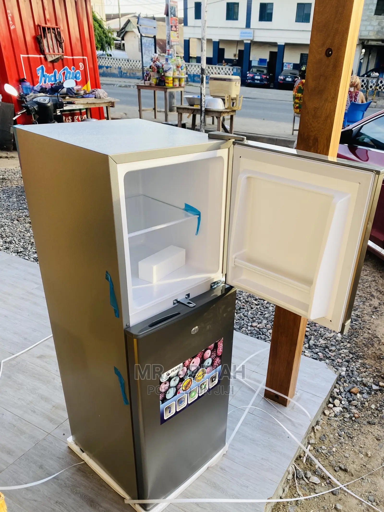 Lovely Pearl PF-20T Top Mount Freezer Fridge(Dark-Gray).