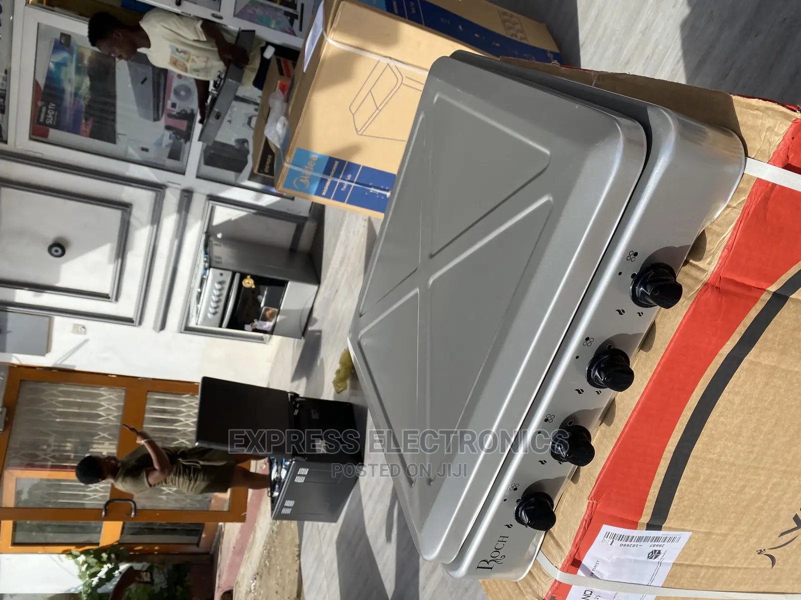 Lovely  Table Top Gas Cooker 4burner Roch Grey