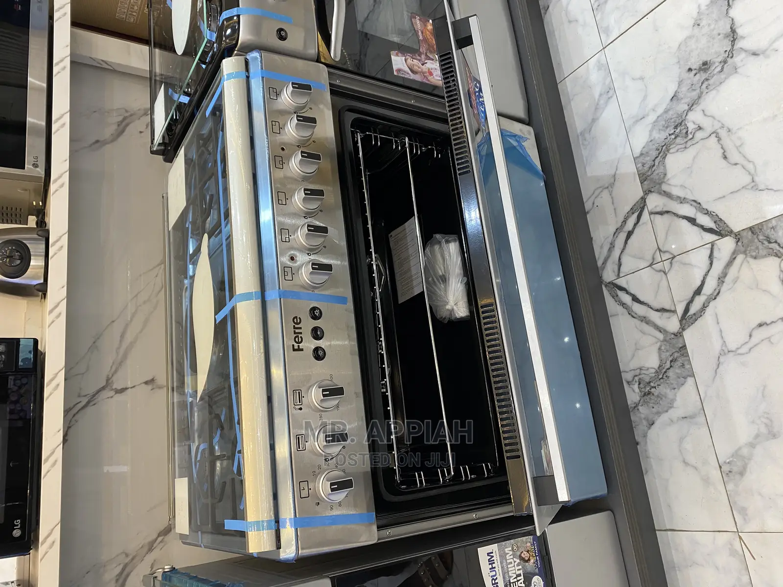 High Quality Ferre 60*90 6 Gas Burner + Oven Grill,.