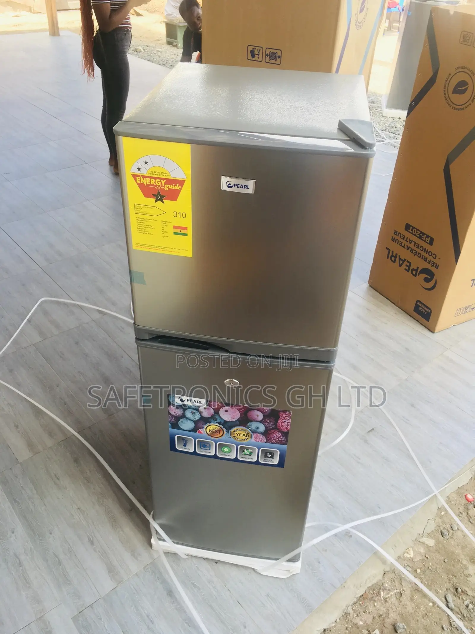 Adjustable Topfreezer Doubledoor Pearl PF-20T Adorable