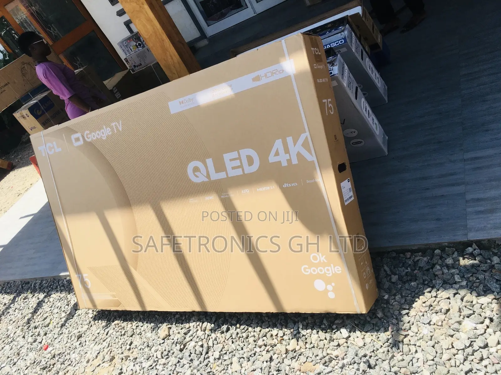 Adjustable 75 Inches Qled Glossy C645 HDR TCL Tv