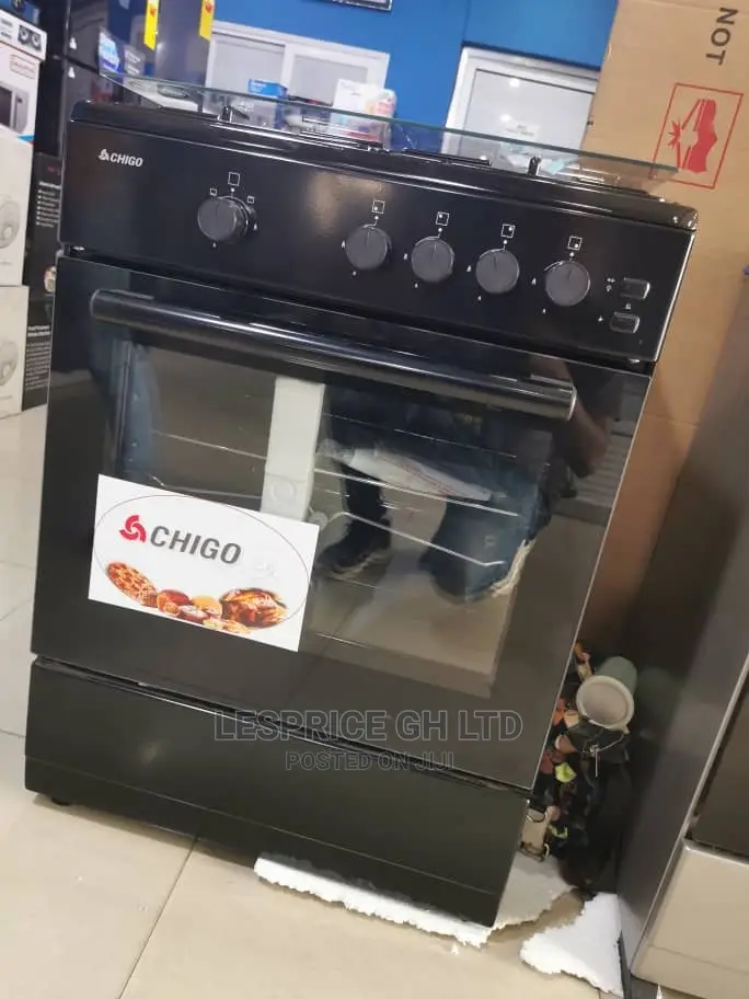 Transparent Glass Top Chigo 60cm 4br Gas Cooker