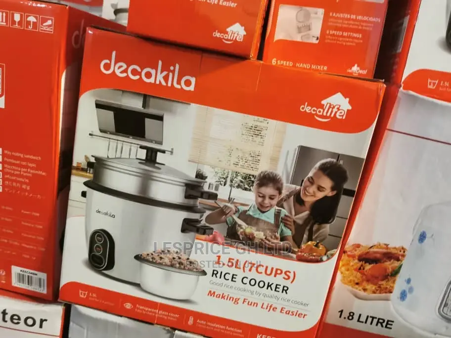 Decakila 1.5L 7 Cups Family Rice Cooker
