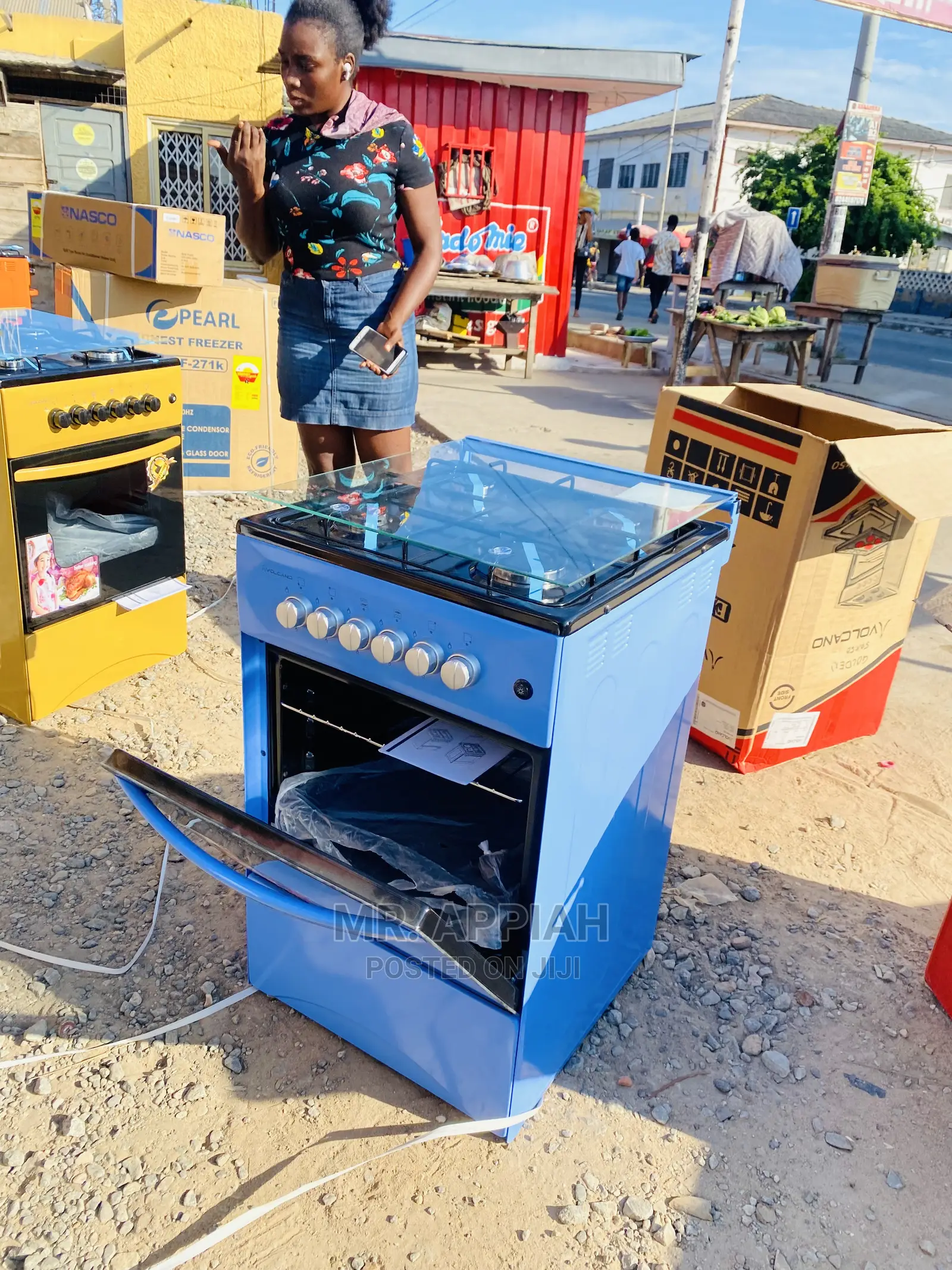 Purchase Volcano 50*50cm Gas Cooker,Blue Color 