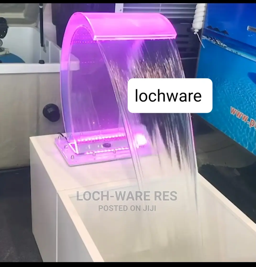 Acrylic Waterfall/Fountain With Led Lights and Remote