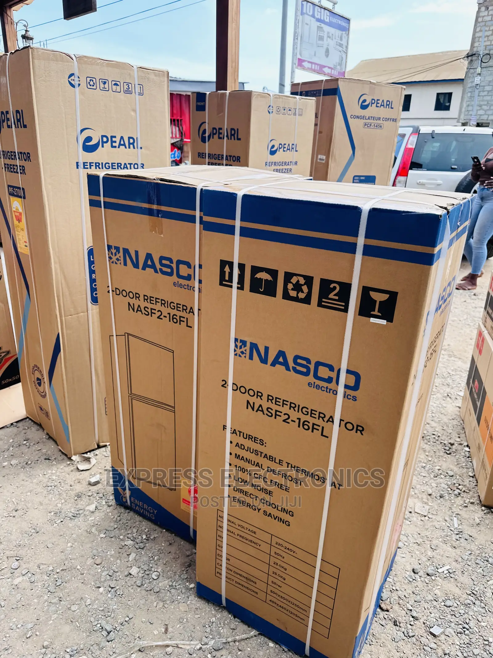 Adjustable Shelf Nasco Fridge Nas2-16fl Double Door