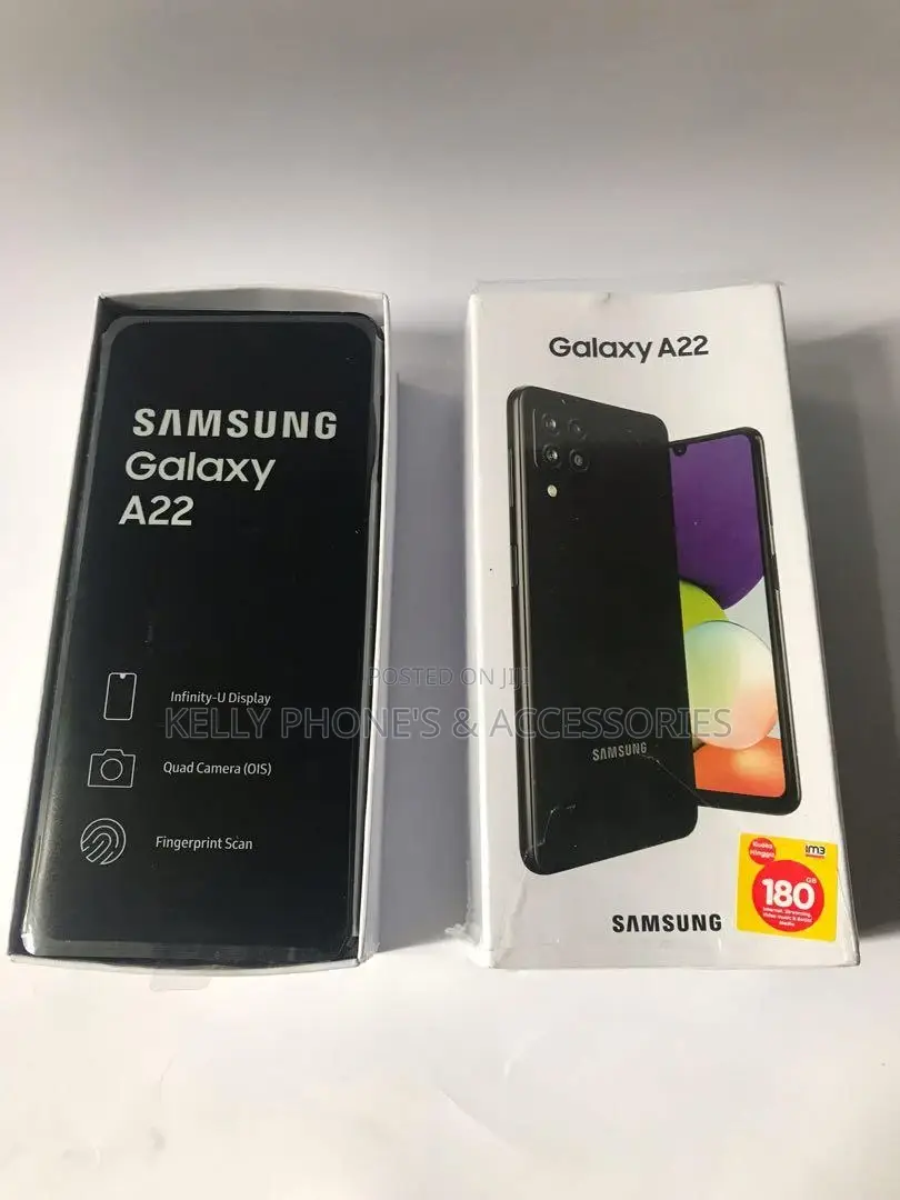 New Samsung Galaxy A22 64 GB Black