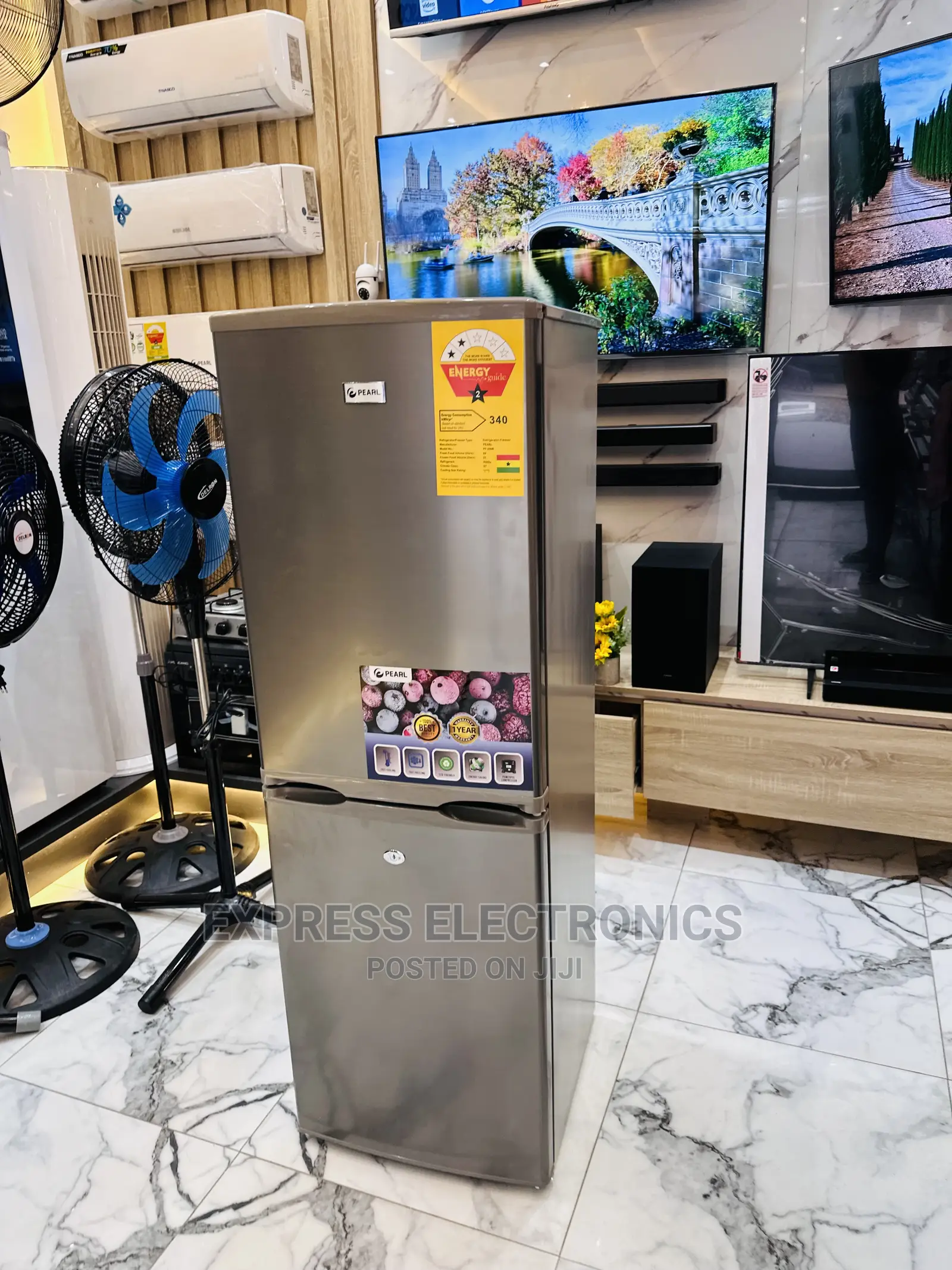 Original New Bottom Freezer Pearl PF-200B (140 Liter)